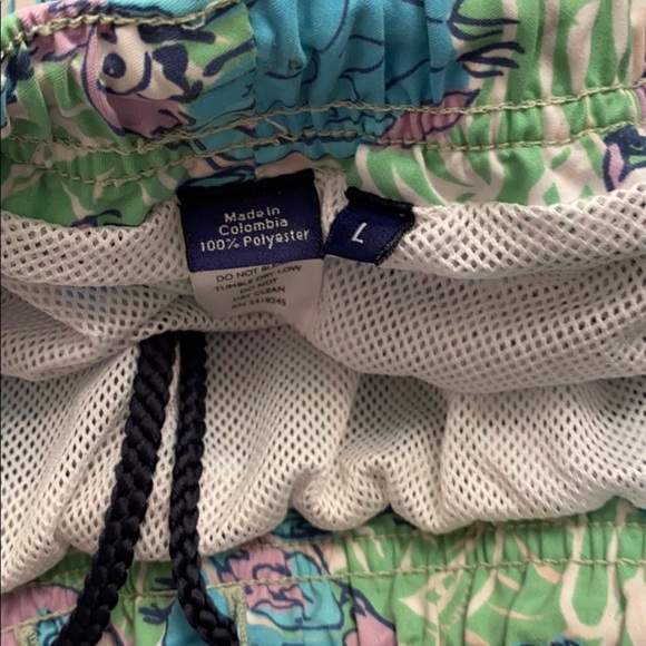 Vineyard Vines multicolor green blue purple swim trunks L - Picture 3 of 7